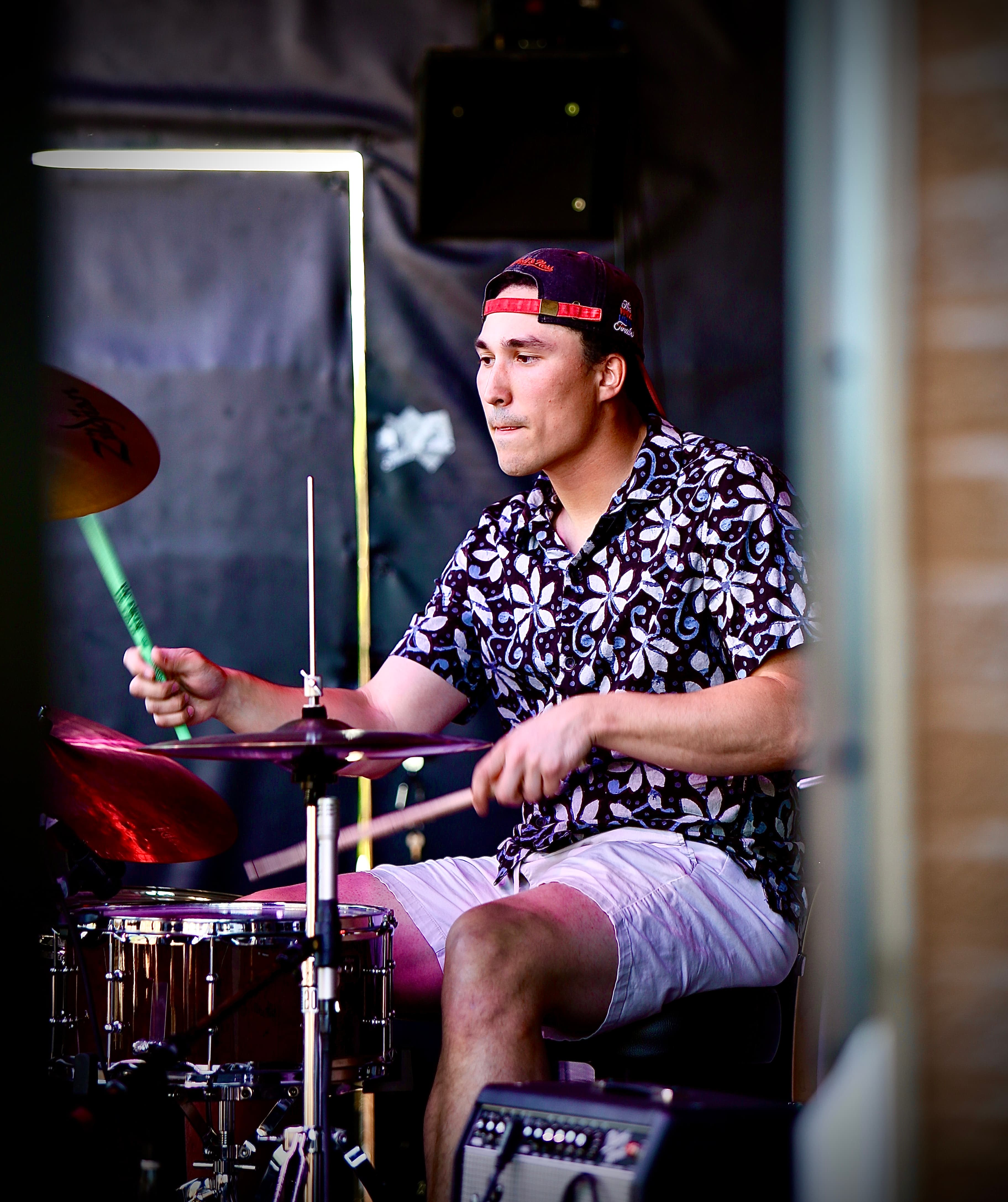 FORM drummer behind the kit during a performance